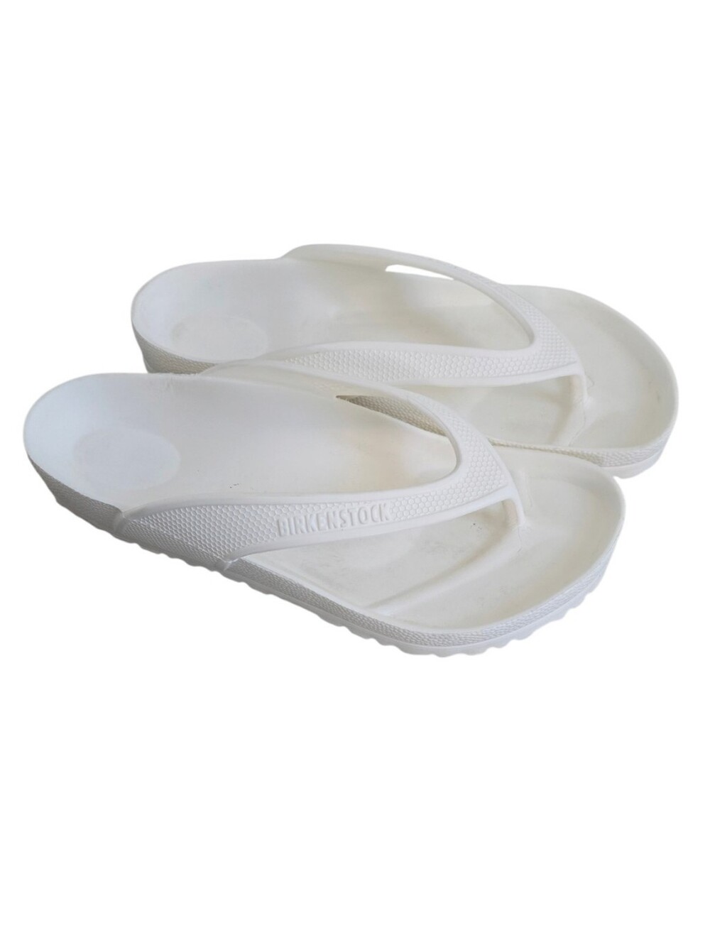 Birkenstock Womens White Honolulu Essentials Sandlrs Size 38/7